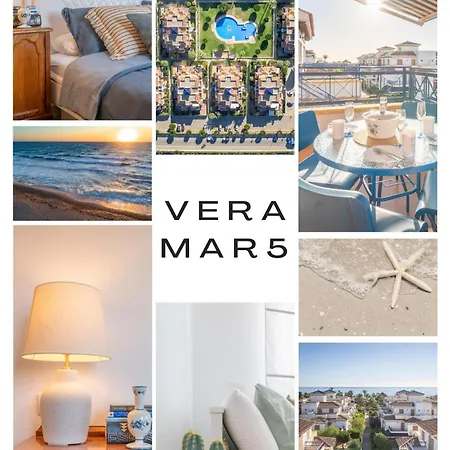 Apartamento Rosa Del Mar Playas De Vera Atico En Primera Linea De Playa Piscina Al Aire Libre Aparcamiento Gratuito Wifi Muy Rapido Acogedor Con Calefaccion Exterior photo